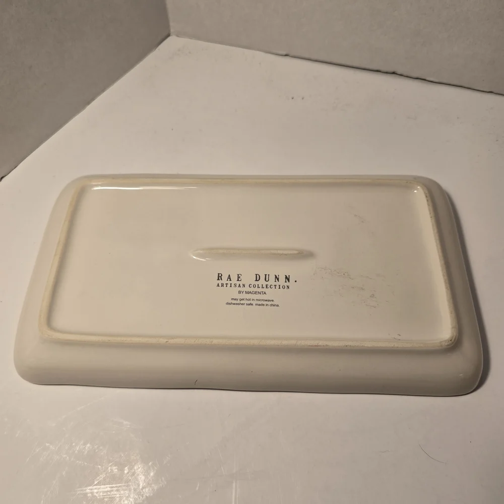 Rae Dunn Cream 'Wish'‎ Vanity Tray